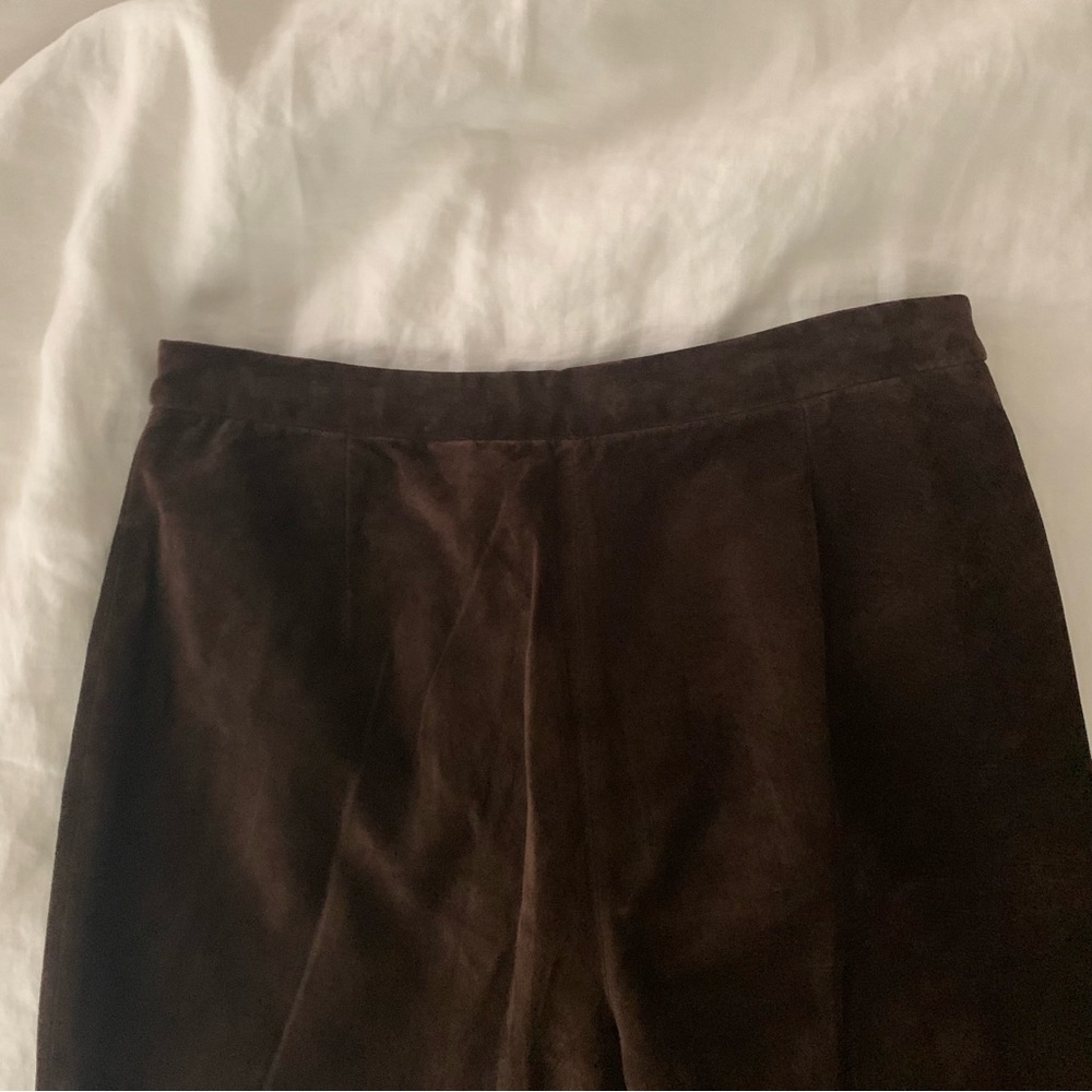 Lord & Taylor Brown Suede Pants - Picture 14 of 15